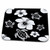 3dRose Black and white Hawaiian pattern of turtles and flowers. - Dish Drying Mats (ddm-296186-1)