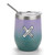 Railroad Crossing Stainless Steel Wine Tumbler Travel Mug Coffee Cup With Lid and Straw 12 Oz white-style
