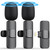CHOAST 2 Pack Professional Wireless Lavalier Microphone for iPhone iPad, 2.4G Lav Lapel Mics Plug-Play & Noise Reduction, Mini Mic for TikTok YouTube Vlog Video Recording Interview Podcast
