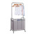 STORAGE MANIAC Laundry Sorter with Hanging Bar, Laundry Hamper Cart with Heavy Duty Rolling Lockable Wheels and Removable Bags, Rolling Laundry Basket Organizer 136L, 3 Section