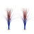 Beistle 2 Piece Plastic Metallic Spray Centerpieces for Patriotic Decorations, 4th of July Tableware, USA Labor Day Party Supplies, 19", Red/Silver/Blue