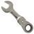 17mm Stubby Flexi Ratchet Combination Spanner Metric Wrench 72 Teeth SPN22