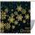 Shower Curtain, Dark Green Christmas Golden Snowflake Bathroom Curtain, Bathroom Shower Curtain with Hooks, Kids Bathroom Decor 72 Inch