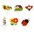 TSJ Ladybug Cupcake Toppers 12 PCS, Cake Toppers Ladybug Theme Baby Shower Birthday Party Cake Decorations