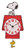 Mark Feldstein & Associates Peanuts Snoopy's Dog House with Woodstock Pendulum Pal Wall Clock, 12 Inch