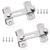 2 Pcs Barn Door Lock Stainless Steel Gate Latches Sliding Barn Door Lock, Door Latch Lock French Door Lock Bolt Lock for Household, Bathroom, Garage, Window & Bar