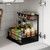 Under Sink Organizer 2-Tier Slide Out Sliding Shelf Under Cabinet Storage Pull Out Cabinet Organizer Multi-Use for Under Kitchen Bathroom