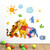 Winnie Pooh Stickers for Kids Room, Boys Girls Cartoon Bedroom Background Wall Decoration Self-Adhesive Wall Decal PVC