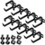 10 Pieces Server Rack Cable Management D Ring Hooks Cable Hooks Black Cable Management Rack Wire Organizer Cable Organizers Vertical Rack Mount Server Rack Accessories for Network Cables Fiber Optic