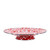 Golden Rabbit Enamelware - Red Swirl Pattern - 12.5" Cake Plate