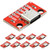 Cermant 10pcs Type C Breakout Board Serial Basic Breakout Female Connector Type 16P PCB Converter Board