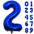 40 Inch Navy Blue Number 2 Balloon Large Size Jumbo Digit Mylar Foil Helium Dark Blue Balloons for Birthday Party Celebration Decorations Graduations Anniversary Baby Shower Photo Shoot