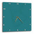 3dRose Image of Solid Teal Water Color - Wall Clock, 10 by 10-Inch (DPP_223508_1)