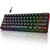 KOORUI 60% Gaming Keyboards, 61 Keys Wired Ultra-Compact Mechanical Keyboard 26 RGB Backlit with Red Switch Mini Keyboards for Windows MacOS Linux