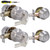Lanwandeng 2 Sets Keyed Alike Entry Door Knobs and Single Cylinder Deadbolt Lock Combo Set Security for Entrance and Front Door, All Keyed Same Door Lock with Classic Satin Nickel Finish