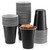 StarMar Black Plastic Cups, [50 Pack] 16 Oz Party Cup Disposable Cup Big Birthday party Cups