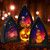 3 Pack Halloween Decorative Pumpkin Lantern with Flameless LED Candle, Battery Operated Halloween Hanging Candle Lantern, Tabletop Lanterns Mini Portable Skeleton Witch Lantern for Halloween Party