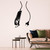 Vinyl Wall Decal Hair Clipper Barbershop Barber Shop Salon Beauty Hairstyling Decorations Stickers Mural (ig6532) Black