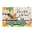 Life is Better on The Farm Backdrop Home Wall Decor Lettering Wall Stickers Fall Pumpkin Chicken Rooster Hen Reusable Home Decals for School Nursery Kitchen Outdoors Vinyl