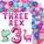 Dinosaur 3rd Birthday Decorations for Girls, Three Rex Dinosaur Birthday Party Supplies Pink - Dinosaur Birthday Balloon Arch Kit with Three Rex Dinosaur Number 3 Foil Balloons for 3 Years Old Girl