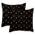 Decorative Square Throw Pillow Covers Set of 2 Halloween Scary Pumpkin Face White Spider Pillow Case for Home Office Car, 18 x 18 inches