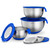 Belwares Mixing Bowls with Lids Set - Nesting Bowls with Graters, Handle, Pour Spout, Airtight Lids - Stainless Steel Non-Slip Mixing Bowl for Cooking, Baking, Prepping, Food Storage (Set of 3)