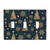 Triple Toggle Decorator Light Switch Receptacle Snowflakes Pattern Outlet Wall Plate Covers Electric Receptacle Plug Covers