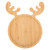 Cabilock Wooden Appetizer Tray Christmas Reindeer Shaped Sushi Serving Tray Rustic Serving Platter for Snack Dessert Fruit Steak