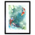 Wee Blue Coo Japanese Koi Fish With Lilies Art Print Framed Poster Wall Decor 12x16 inch