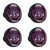 4pcs Cabinet Door Knobs Rugby Ball Fire Black Pulls Handles Cupboard Handles Drawer Wardrobe
