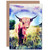 Wee Blue Coo PHOTO FARM LIVESTOCK ANIMAL HIGHLAND COW CALF SCOTLAND GREETINGS CARD