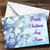 Pale Blue Christmas Holiday Greetings Greetings Card Personalized