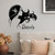Vinyl Wall Decal Hair Beauty Salon Logo Beautiful Girl Lady Stickers Large Decor (3089ig) Black