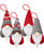 Gnome Christmas Decorations, Handmade Swedish Tomte Xmas Gnome Faceless Plush Doll Pendant, Scandinavian Santa Elf Hanging Ornaments for Christmas Tree Holiday Fireplace Home Decor 4 Pack