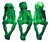 Ebros Glow in The Dark See Hear Speak No Evil Alien Shelf Sitters Set of 3 Extra Terrestrial Creatures Alien Figurines
