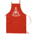 Past Master with Square & Protractor Masonic Cooking Kitchen Apron - [Red]