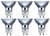 (Pack of 6) GU10 120V 50-Watt MR16 Halogen JDR-C Light Bulb Q50MR16/GU10/EXN