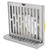 Corner Floor Drain with Cover Grid Grate L Shape Design Durable Stainless Steel Resistant Wearable Widely Used L Shaped Drain
