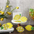 6 Pcs Wooden Summer Lemon Decor Lemon Tiered Tray Decor Rustic Lemon Wood Table Sign Summer Yellow Tabletop Centerpiece Standing Plaid Fresh Lemon Decorations for Home Tabletop Farmhouse Kitchen