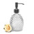 Glass Soap Dispenser with Stainless Steel Pump, 12oz Clear Dish Soap/Hand Soap/Laundry Soap/Lotion Dispenser, Refillable Liquid Dispenser for Bathroom Kitchen Shower (Transparent)