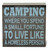 Camper Accessories for Travel Trailers Camper Decor Camping Decor RV Decor Farmhouse Rustic Wooden Box Sign for Tabletop Desk Home Shelf Decor Camper Room Decor