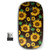 2.4G Ergonomic Portable USB Wireless Mouse for PC, Laptop, Computer, Notebook with Nano Receiver ( Sunflowers On Black )