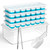 DOQAUS Ice Cube Tray with Lid and Bin, Silicone Ice Cube Trays for Freezer with Ice Box, 4 Pack Ice Trays with Ice Container for Cocktails, Stackable Ice Maker with Storage Ice Bin, Ice Tong & Scoop