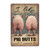 HORSESBLANKET Funny Vintage Aluminum Metal Poster Pig Butts Sign Decor Pig Metal Tin Sign For Farm Cafe Home Bar Office Garden Bedroom Retro Club Bathroom Poster Wall Art & Decor Gift 8"x12"