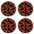 Wildflower Rose Flower Plug in LED Automatic Light for Bedroom, Hallway and Kitchen, Pack 4