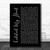 Kickstart My Heart Black Script Song Lyric Print