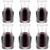 Single Serving Wine Carafe Glass Mini Carafe Individual Wine Decanter Small Carafe for Wine Dinner Parties Tastings Bars Restaurants, 6.5 Oz, 7.7 Oz (6 Pack)