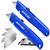 JOYUMY 2Pack Utility Knife Retractable Box Cutter for Cartons, Cardboard and Boxes, Quick Change Box Cutter Utility Knives Razor Knife, Extra Blades Storage in Handle Perfect for Office and Home Use