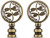2 Packs Lamp Finial Cap Knob, Dragonfly Design Lamp Decoration for Lamp Shade, Antique Brass, 1-3/8 Inches