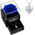 Ougeshiyi Preserved Blue Real Rose with Heart Necklace - Enchanted Eternity Rose Flower Gifts for Mom Wife Girlfriend Her on Valentines Day Mothers Day, Christmas Anniversary Birthday Gifts for Women